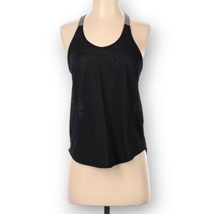 Punto Blanco Active Tank Top Size XS Black Gray Racer Back Reflective Strip
